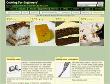 Tablet Screenshot of cookingforengineers.com